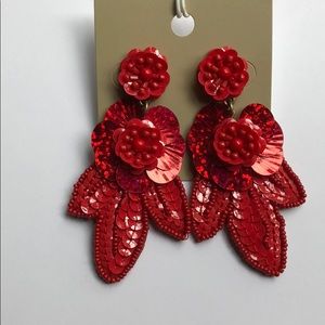 Earringssewuins and beads